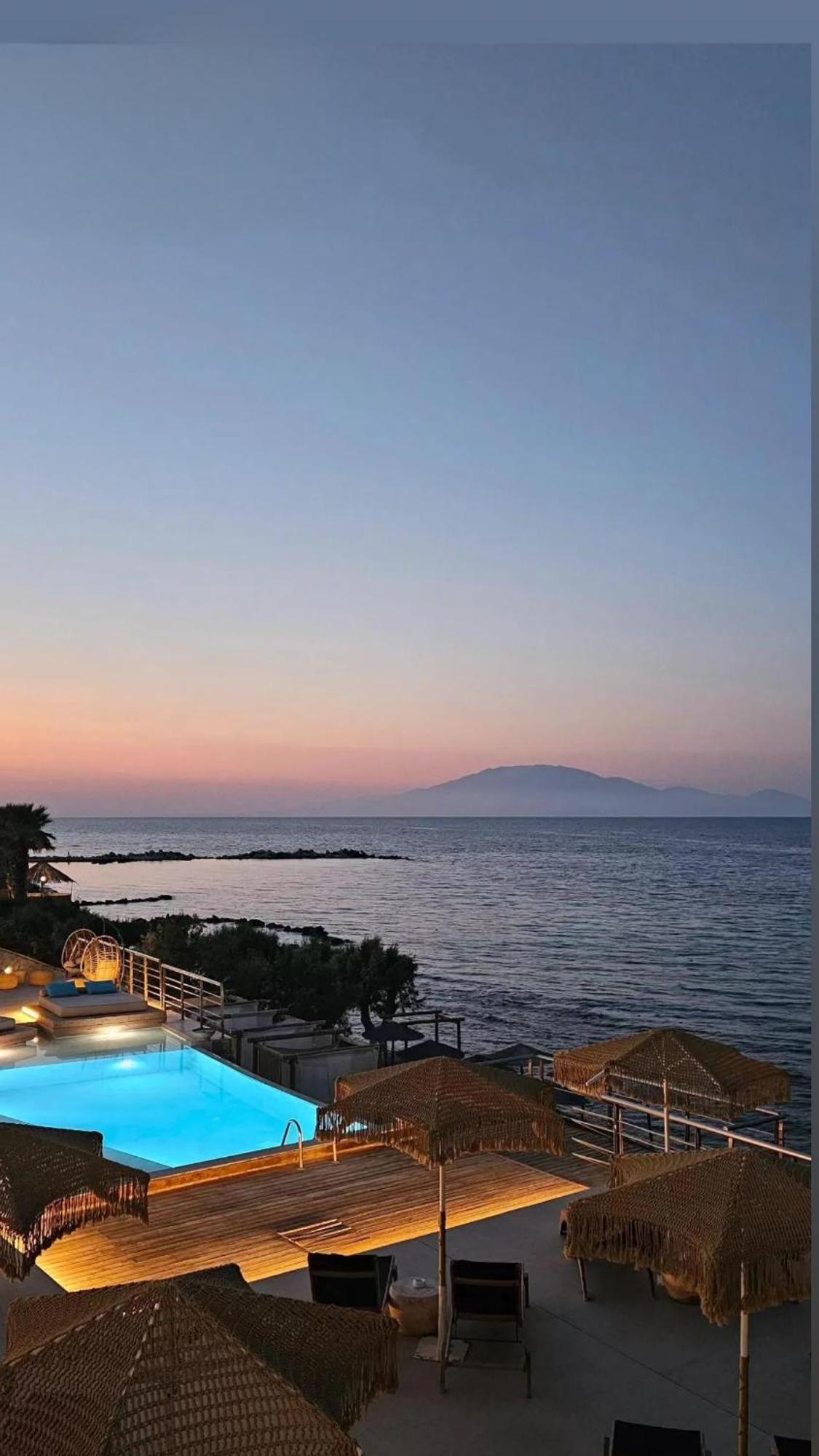 Tsamis Zante Suites (Adults Only) Psarou  المظهر الخارجي الصورة View of the island of Thasos from the coast of Kavala